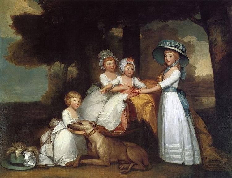 Gilbert Stuart Children of the Second Duke of Northumberland Norge oil painting art